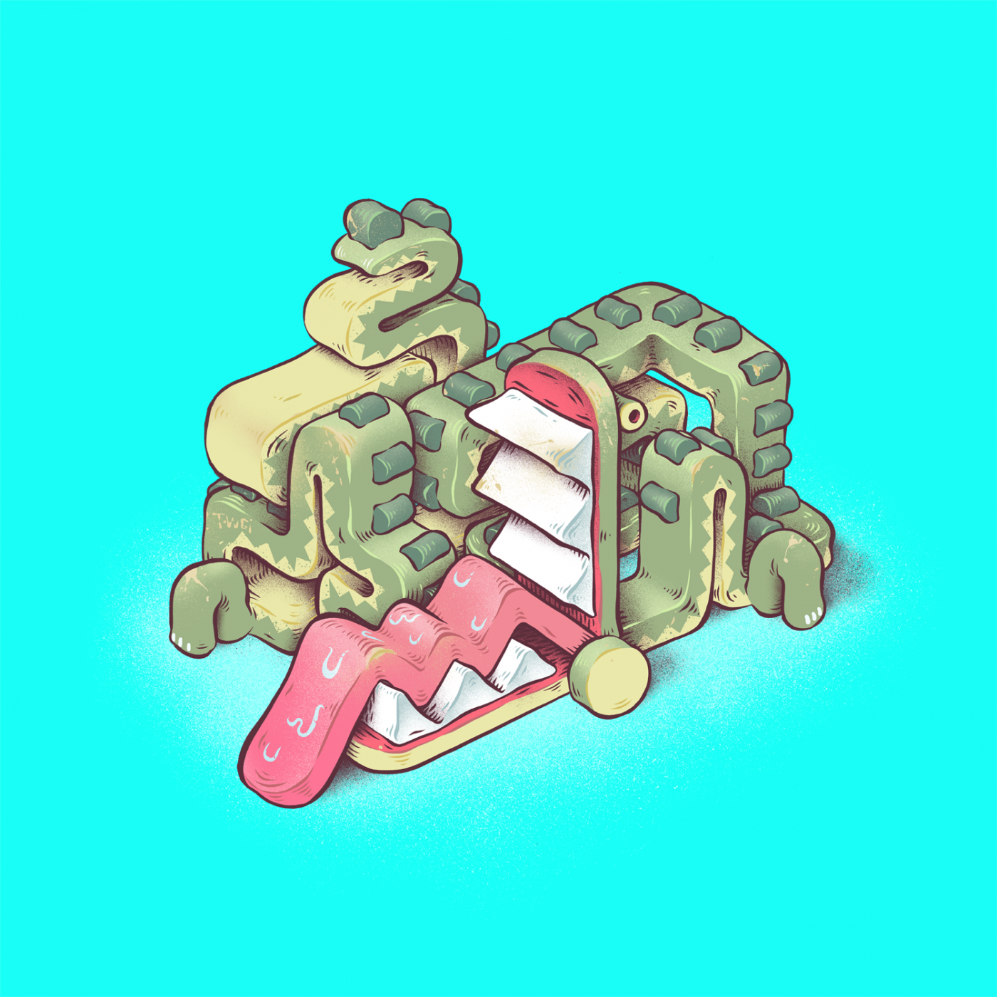Wooden Croc